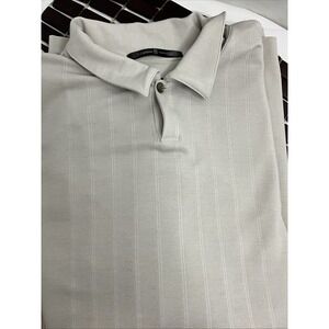 Tiger‎ Woods Collection LS Poly/stretch Button Taupe Pullover Shirt Men's XL